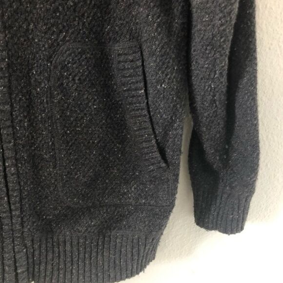 Marc Anthony M Zip Up Heather Gray WOOL Blend Knitted Pockets Men's Sweater - Picture 8 of 12